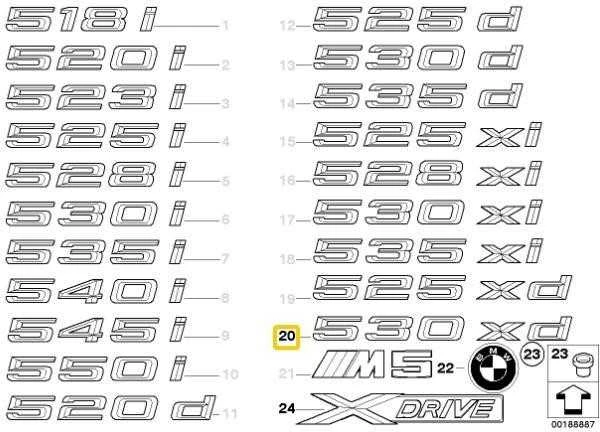 Bmw E60 E61 E60 LCI E61 LCI Etiketė Originalus 51147066974