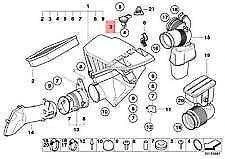 BMW E60 E61 E63 E64 E64 E90 įsiurbiamo oro temperatūros jutiklis originalus 13627547822