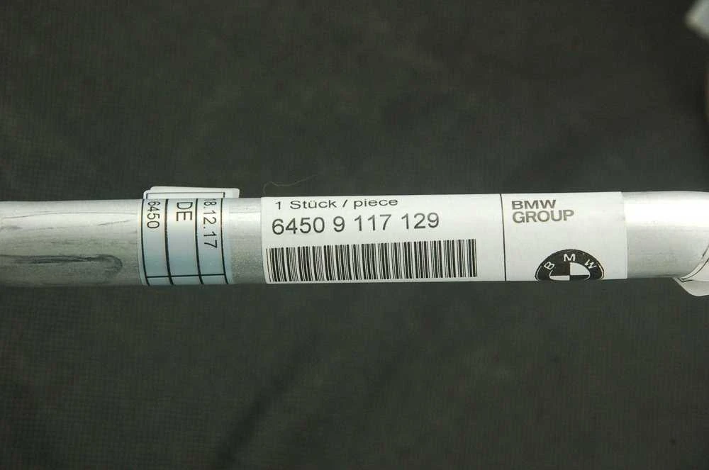 BMW E60 E61 LCI M54 Šildytuvo A/C linijos siurbimo vamzdžio adapteris ORIGINALUS 64509117129