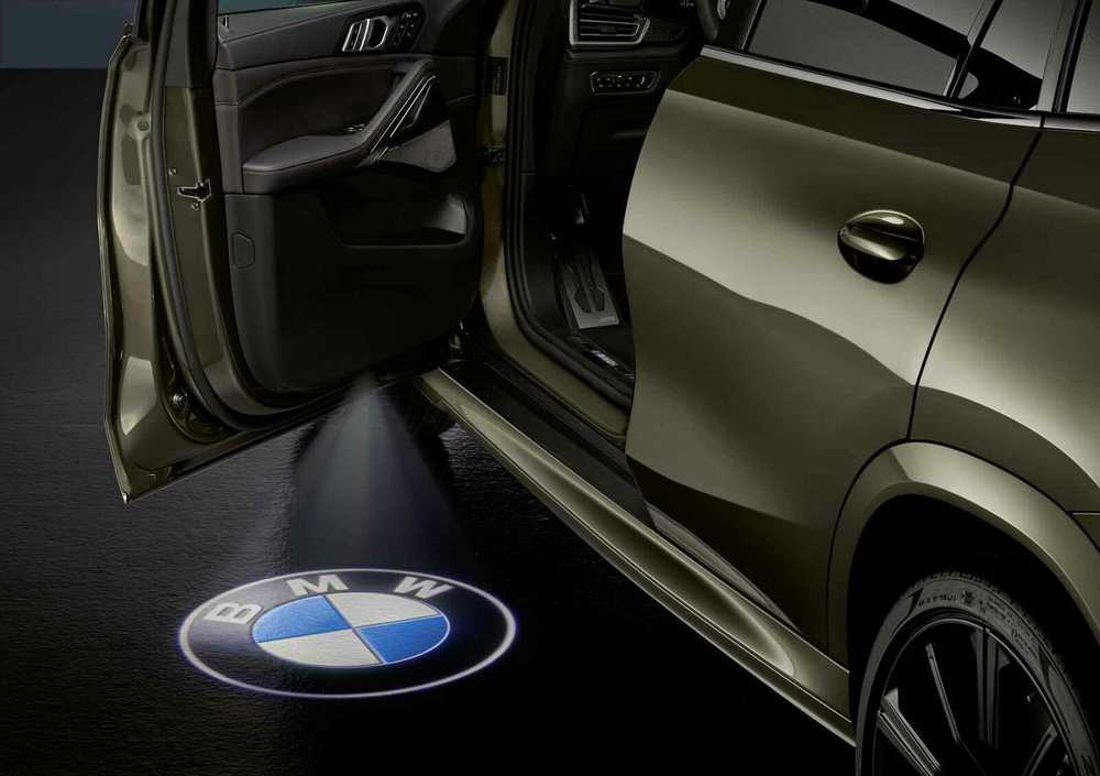 BMW E60 LED durų žibintų projektoriai Originalūs 63312468386