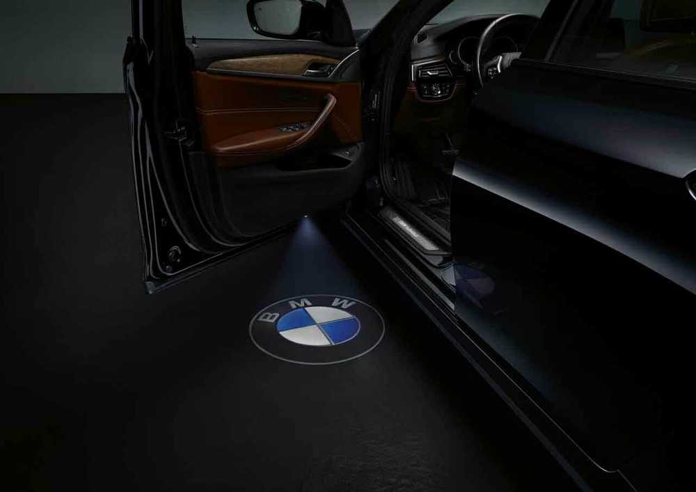 BMW E60 LED durų žibintų projektoriai Originalūs 63312468386