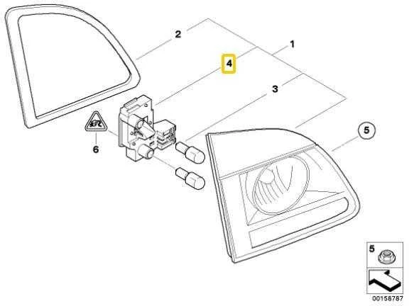 Bmw E61 5 Bulb Socket Galinio Dešinio Šviesos Originalus 63216935332