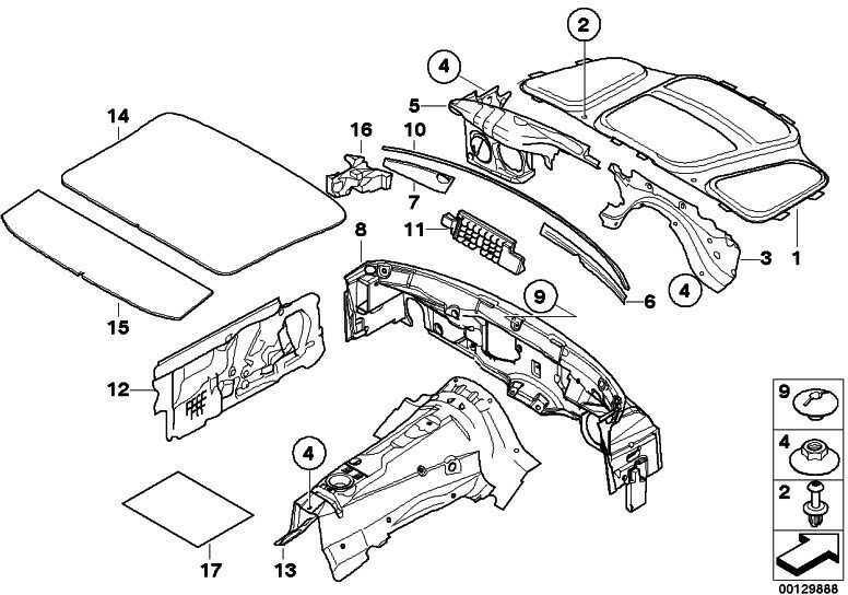 BMW E63 E64 6 SERIES BONNET HOOD INSULATION DAMPING 51487898125 Originali