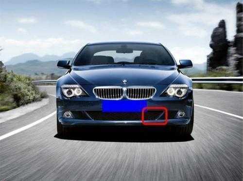 BMW E63 priekinio bamperio grotelių dangtelis kairysis originalus 51117184691