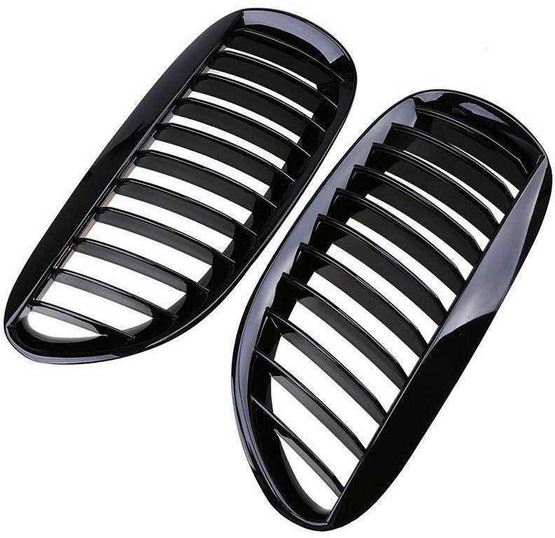 BMW E63 priekinio radiatoriaus inksto juodos grotelės dešinės pusės originalios 51137008916