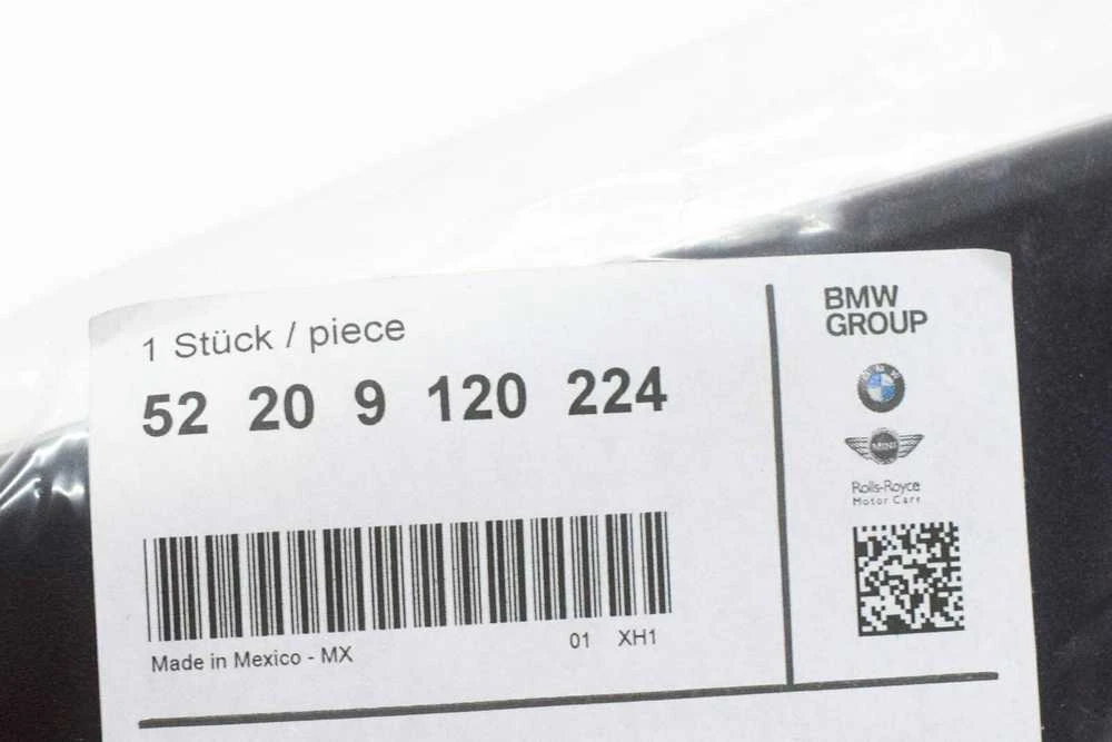 BMW E70 kairės pusės galinės sėdynės apdailos užvalkalas Originalus 52209120224