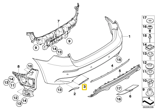 BMW X6 E71 07 14 Komplektas Apdailos Detalės Vilkimo Antgalis Originalus 51127266466