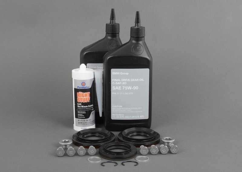 BMW E81 E87 diferencialo išėjimo veleno sandariklis su užrakinimo žiedu originalus 33107505604