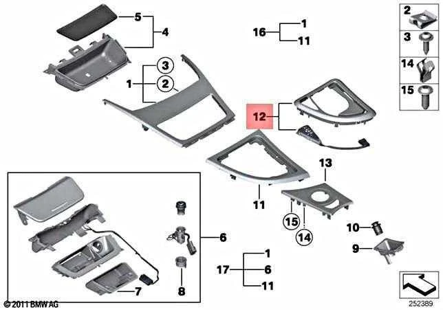 Bmw E81 E87 E88 Išankstinio Pasirinkimo Svirties Dangtelis Steptronic Originalus 51167078567