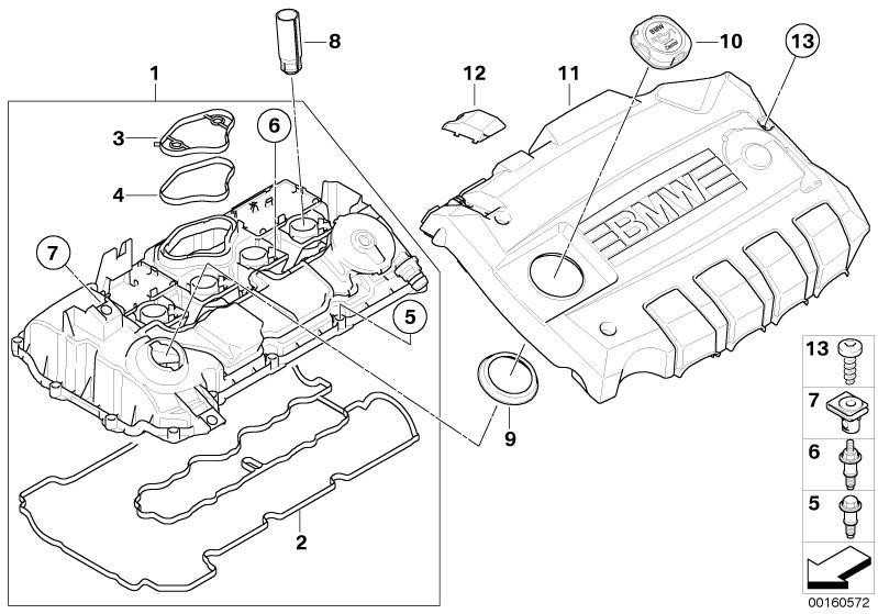BMW E81 E87 E90 E91 E92 E93 Profile Gasket Originalus 11127555738