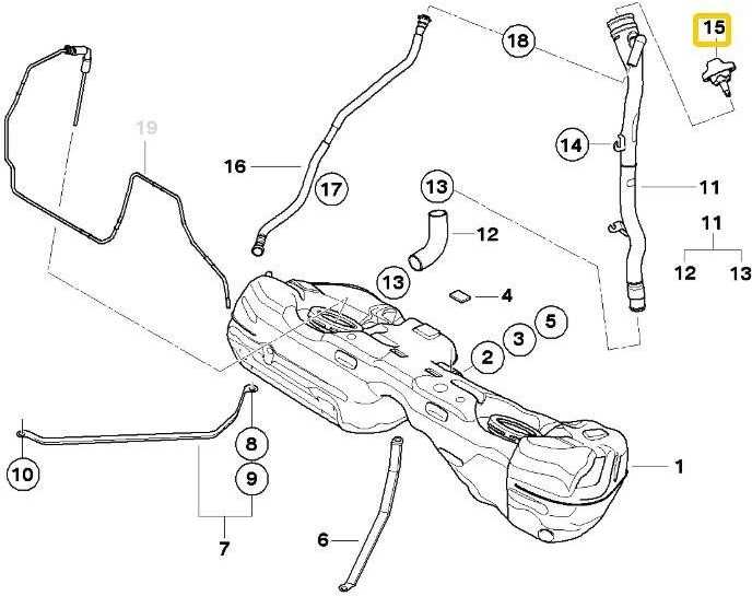 BMW E81 E88 užpildymo dangtelis originalus 16117193372