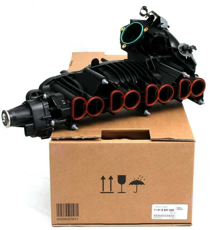 BMW E81 E90 įsiurbimo kolektorius su sklendės valdymu originalus 11618507239