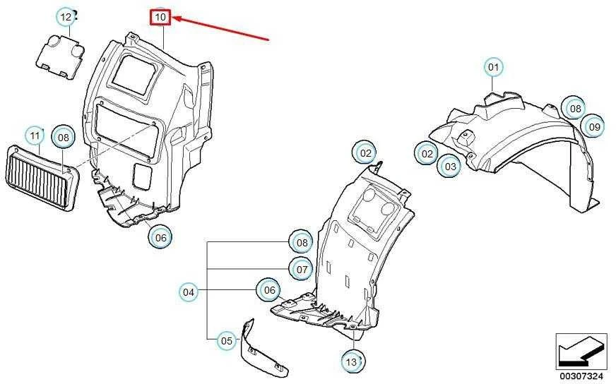 Bmw E82 Apatinė Dešinė Apdangalas Ratų Korpusas Originalus 51718051592
