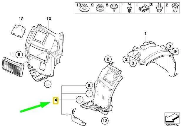 BMW E82 dangtelis ratų korpuso apačioje kairėje pusėje originalus 51718051591
