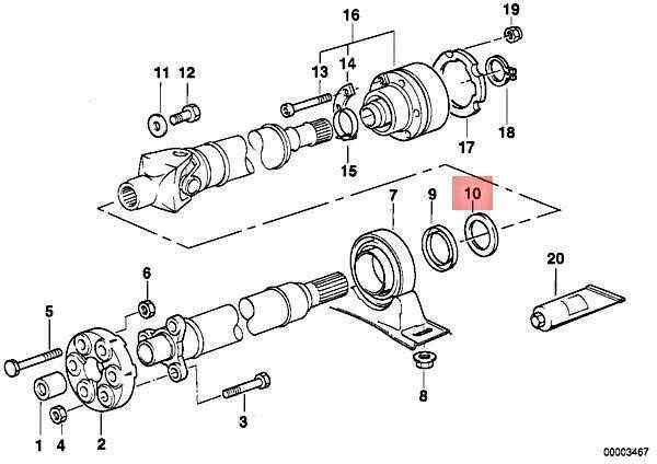 BMW E82 E46 E90 F06 F12 centrinės atramos guolio detalė originali 26111227583