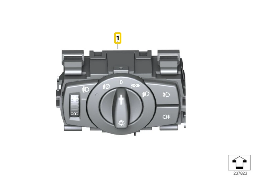 BMW E82 E88 E90 E92 Europos priekinių žibintų jungiklis originalus 61319169400