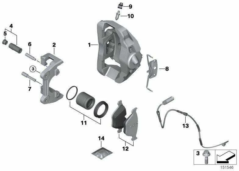 Bmw E82 E90 E92 E93 Klipas Originalus 34112283363