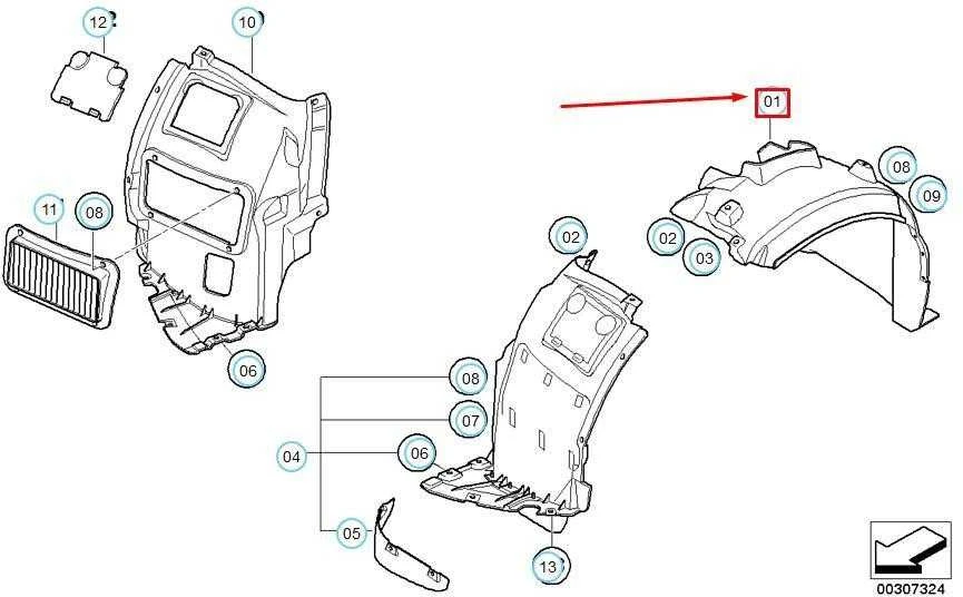 BMW E82 priekinio kairiojo rato korpuso dangtelis originalus 51718051595