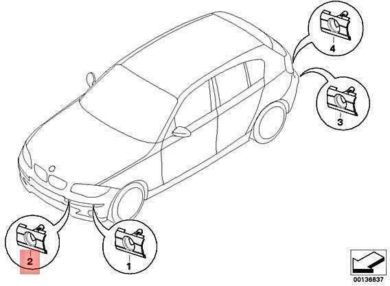 BMW E87 Priekinis Kairysis PDC Sensorius Originalus 51117118153