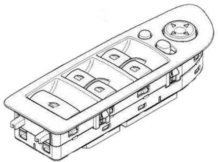BMW E88 1' Switch Langų Valdymas Originalus 61319217323