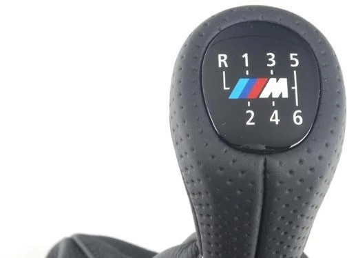 BMW E90 E90 6 greičių pavarų perjungimo odinė rankenėlė originali 25118037308