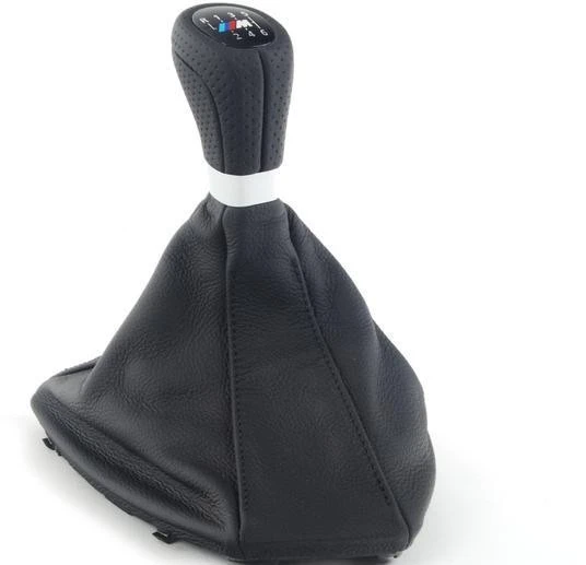 BMW E90 E90 6 greičių pavarų perjungimo odinė rankenėlė originali 25118037308