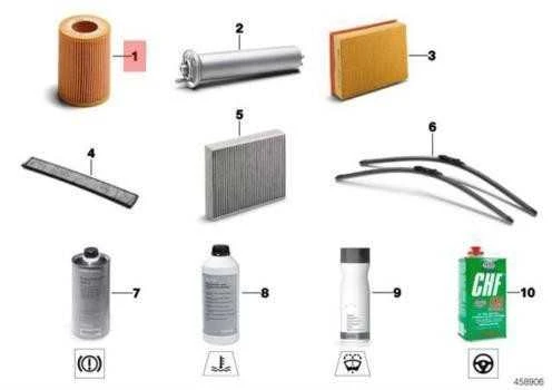 Bmw E90 E91 E92 E93 F07 F10 F11 F01 F02 X5 X6 Filtras Alynas Originalus 11427808443