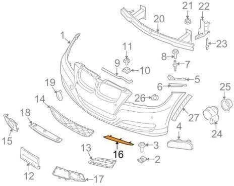 BMW E90 E91 LCI Dešinė Uždara Grotelė Originalus 51117138418