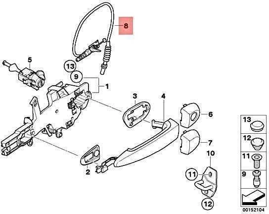 BMW E90 E91 X5 Išorinis Durų Rankenas Originalus 51217317560