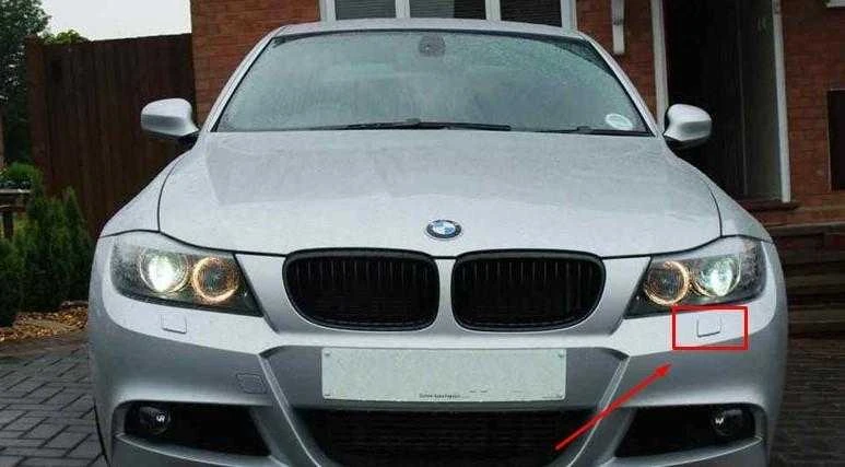BMW E90 priekinių žibintų ploviklio dangtelis kairysis originalus 61677892647