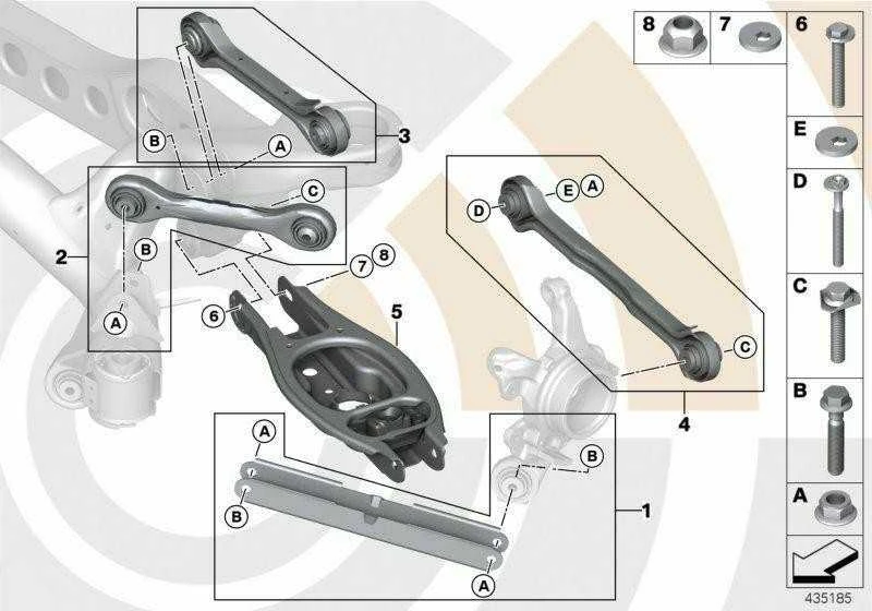 BMW ekscentrinis varžtas originalus 07146888626