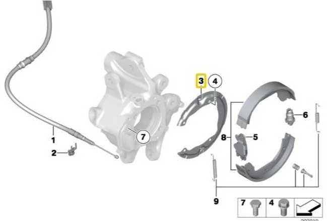 Bmw Atraminis Žiedas 5 F07 Gt 7 F01 F02 Originalus 34216775273