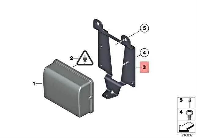 BMW F10 F11 Bracket F Sensor Originalus 66316775361