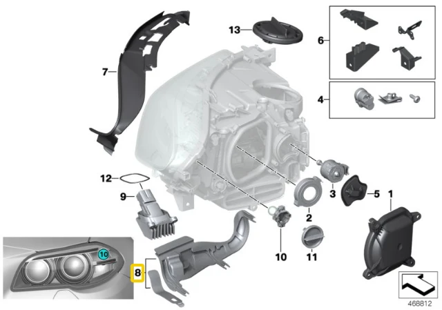 Bmw F10 F11 Dešinės Pusės Vairo Gija Su Spyruokle Originalus 63117349296