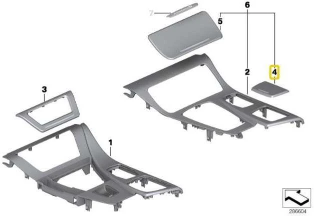 Bmw F10 F11 Dūmų Dėklas Originalus 51169206373