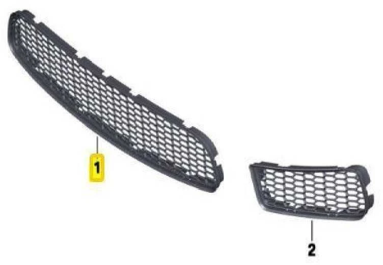 BMW F12 priekinio bamperio centrinės M grotelės Originalus 51118050494