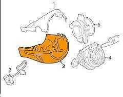 BMW F20 F20 F30 F80 F34 apdailos skydelis vairo kolonėlės apačia originalus 61316823468
