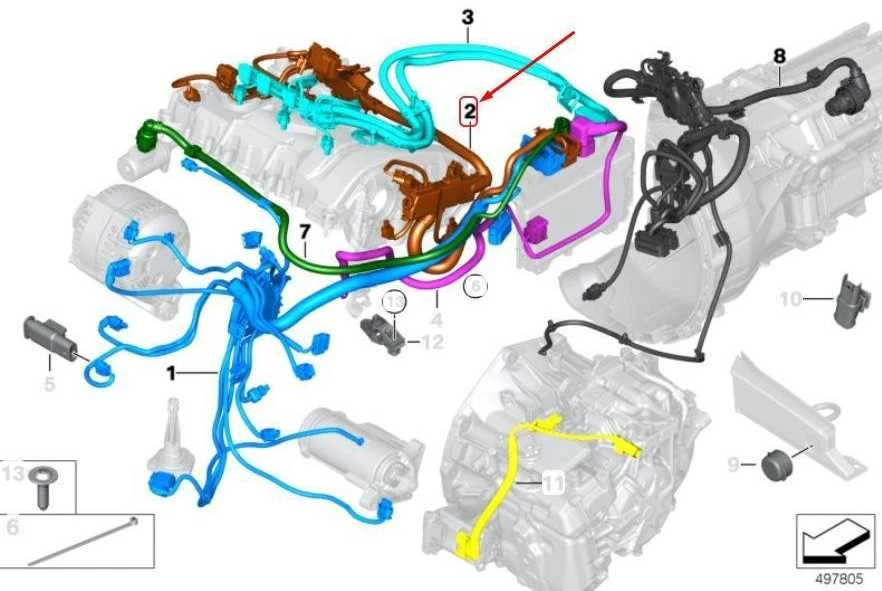 BMW F20 F21 F22 F23 F30 F31 F32 F36 Originalus 12518683107