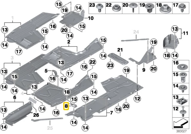 BMW F20 F21 F22 F30 F32 F80 M3 M4 Originalus 51757365567