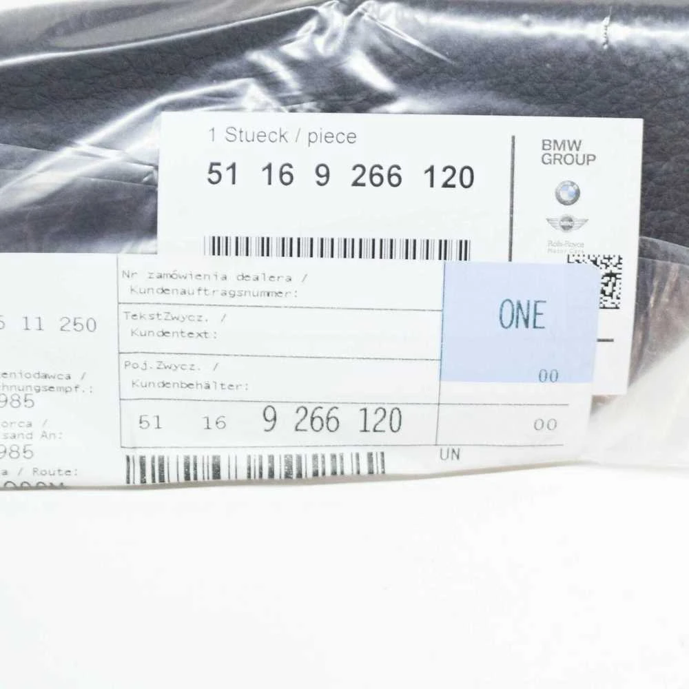 BMW F20 F21 F22 Vidurinės Konsolės Kulkšnies Atrama Originalus 51169266120