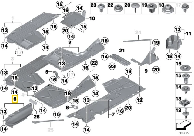 Bmw F20 F21 F30 F31 F34 Išmetimo Sistemos Atramos Skydas Originalus 51757284934