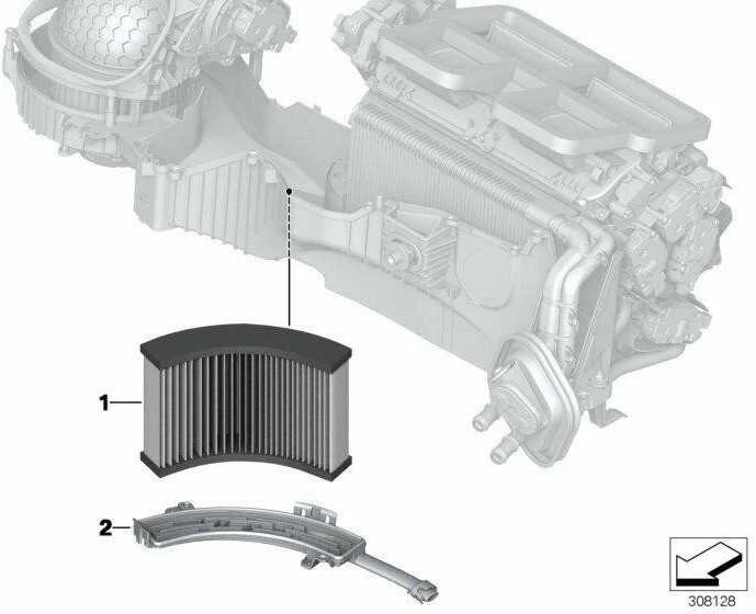 BMW F20 F21 F30 F32 Feinstaubfilter Originalus 64116821995
