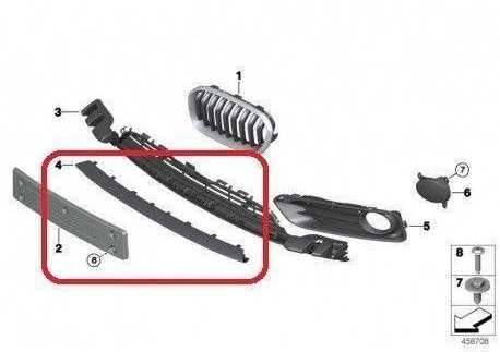 Bmw F20 F21 Lci Apdailos Strypo Centras Originalus 51117371726