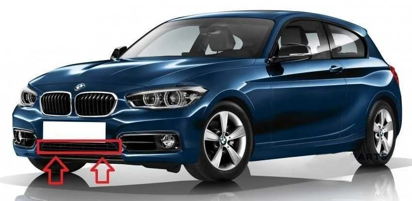 Bmw F20 F21 Lci Grilis Vidurys Apačioje Originalus 51117371737