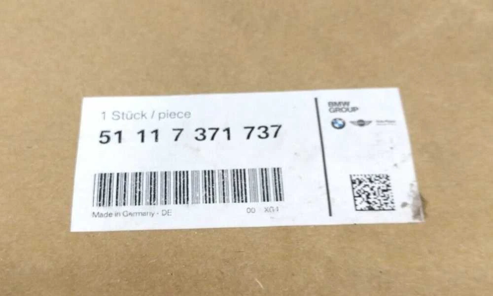 Bmw F20 F21 Lci Grilis Vidurys Apačioje Originalus 51117371737