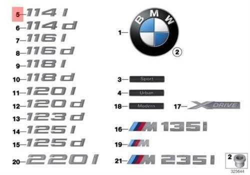 Bmw F20 F21 Priklijuotas Galinis Emblema Originalus 51147330036