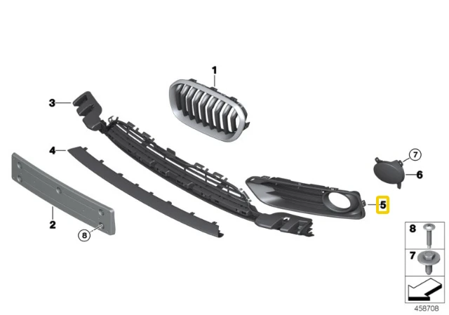 Bmw F20 F21 Tinkle Uždarytas Kairėje Originalus 51117443805