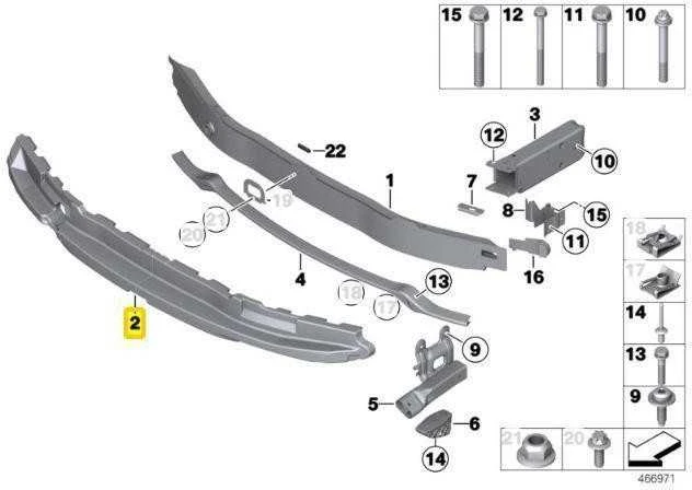 Bmw F20 F21 Viršutinė Smūgio Absorberis Originalus 51118048970