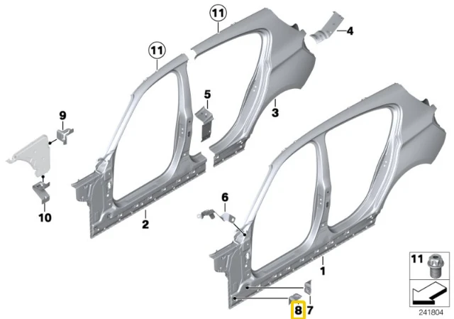 BMW F20 laikiklis Originalus 41117174365