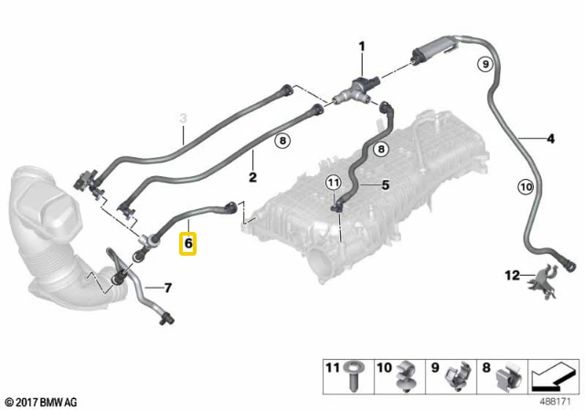 Bmw F20n F21n Degalu Bako Siurbimo Siurbliukas Su Linija Originalus 13907643100